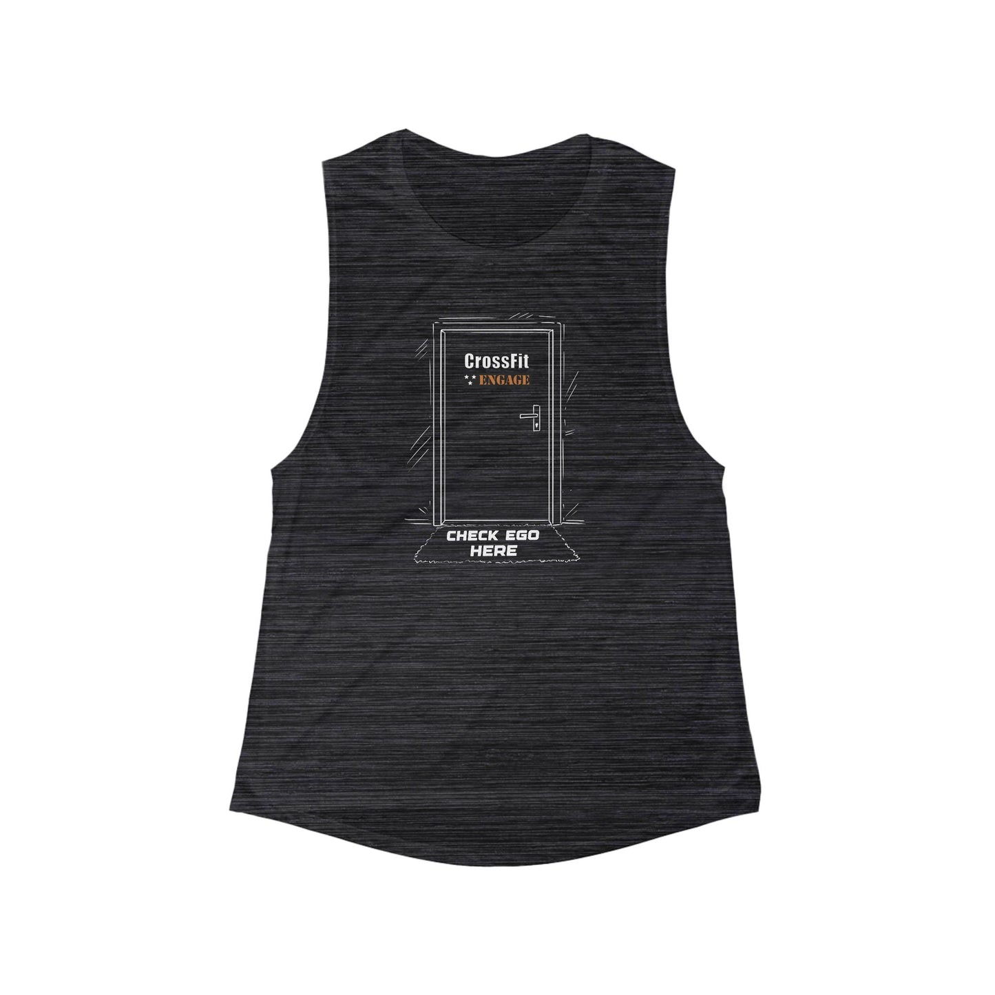 Check Ego At The Door Womens Muscle Tank