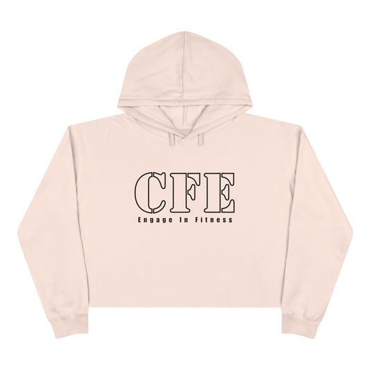 Initials Crop Hoodie