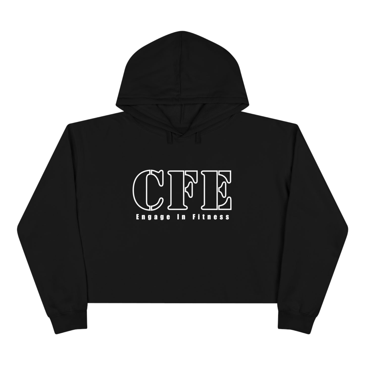 Initials Crop Hoodie