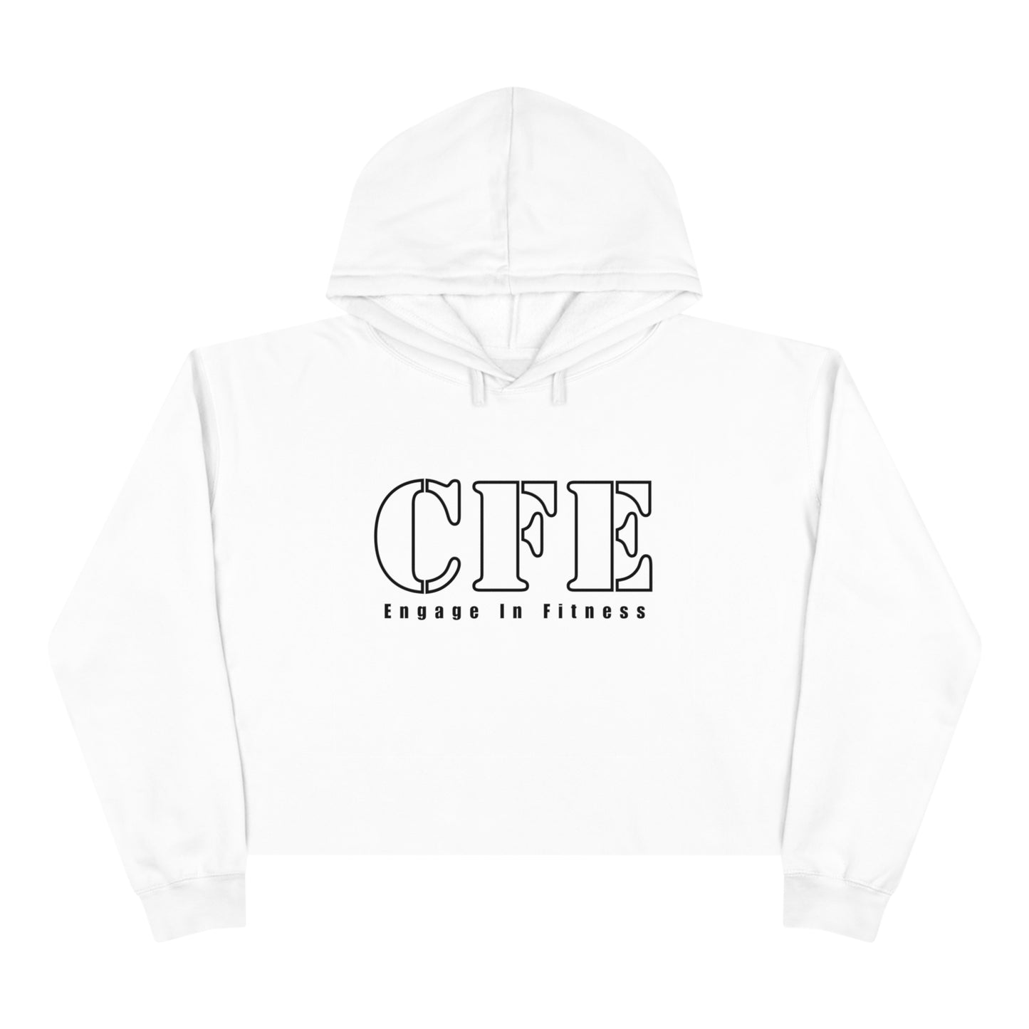 Initials Crop Hoodie